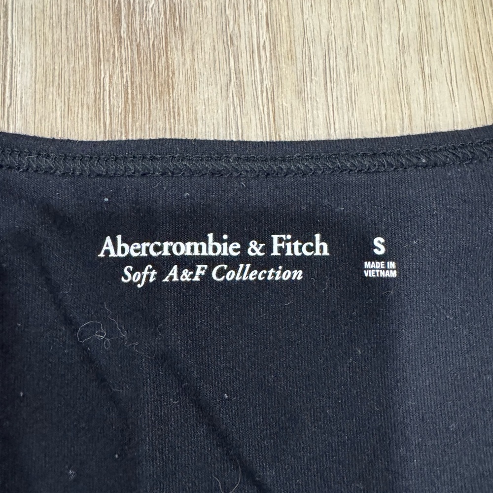 Abercrombie & Fitch Black Long Sleeve Corset Top - Picture 3 of 3